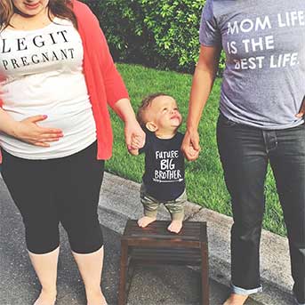 Liz and Andrea with baby.